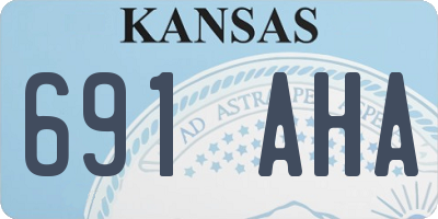 KS license plate 691AHA