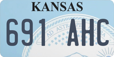 KS license plate 691AHC