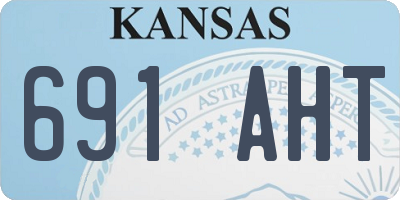 KS license plate 691AHT