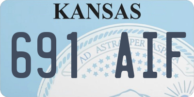 KS license plate 691AIF