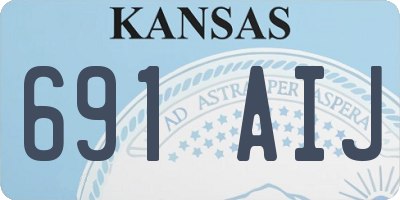 KS license plate 691AIJ