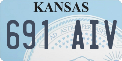 KS license plate 691AIV