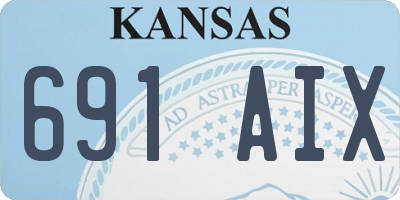 KS license plate 691AIX