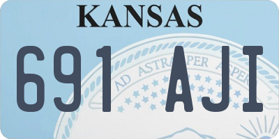 KS license plate 691AJI
