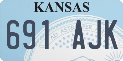 KS license plate 691AJK