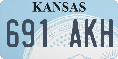 KS license plate 691AKH