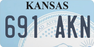 KS license plate 691AKN