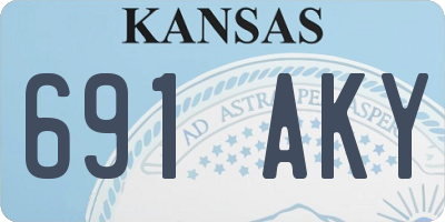 KS license plate 691AKY