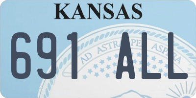 KS license plate 691ALL