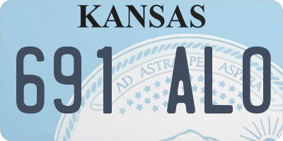 KS license plate 691ALO