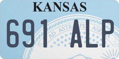 KS license plate 691ALP