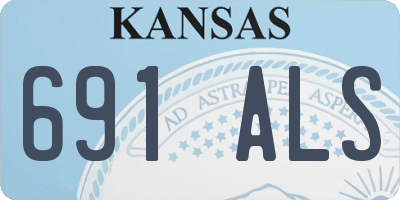 KS license plate 691ALS