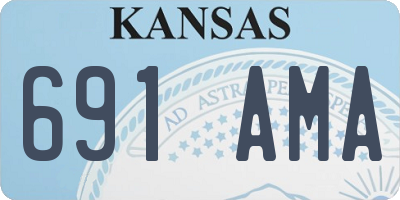 KS license plate 691AMA