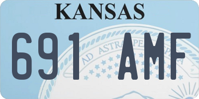 KS license plate 691AMF