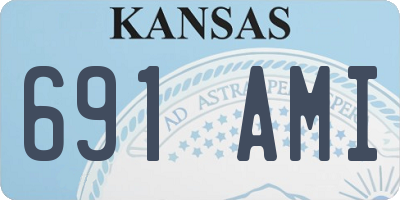 KS license plate 691AMI