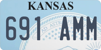 KS license plate 691AMM