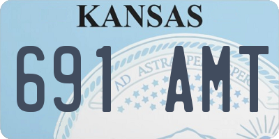 KS license plate 691AMT