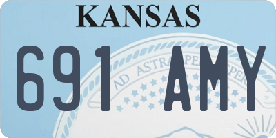 KS license plate 691AMY