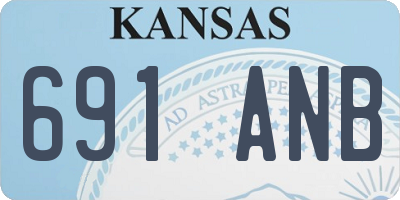 KS license plate 691ANB