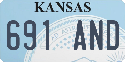 KS license plate 691AND