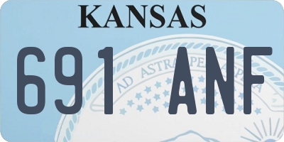 KS license plate 691ANF