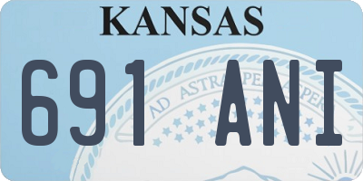 KS license plate 691ANI