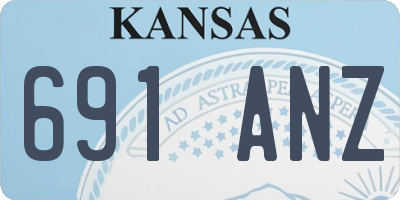 KS license plate 691ANZ