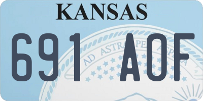 KS license plate 691AOF