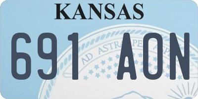 KS license plate 691AON