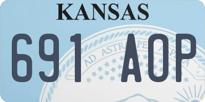 KS license plate 691AOP