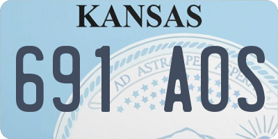KS license plate 691AOS