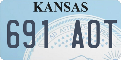 KS license plate 691AOT