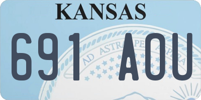 KS license plate 691AOU