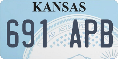 KS license plate 691APB