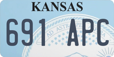 KS license plate 691APC