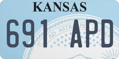 KS license plate 691APD