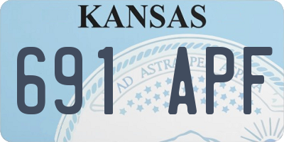 KS license plate 691APF