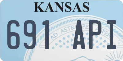 KS license plate 691API