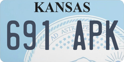 KS license plate 691APK