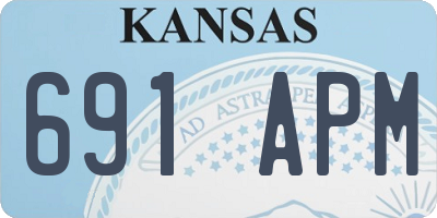 KS license plate 691APM