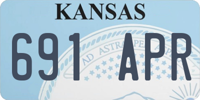 KS license plate 691APR