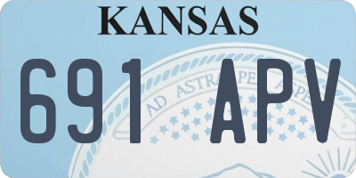 KS license plate 691APV
