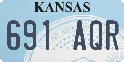 KS license plate 691AQR