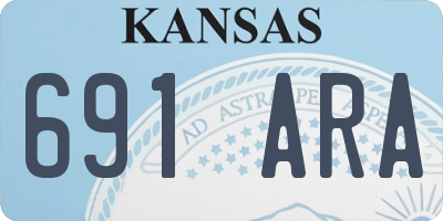 KS license plate 691ARA