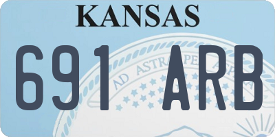 KS license plate 691ARB