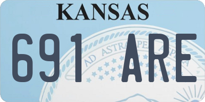 KS license plate 691ARE