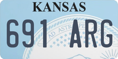 KS license plate 691ARG