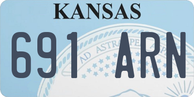 KS license plate 691ARN