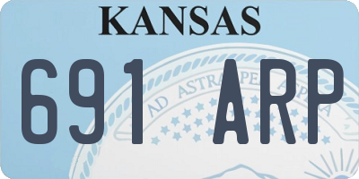 KS license plate 691ARP