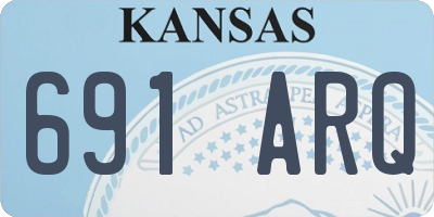 KS license plate 691ARQ